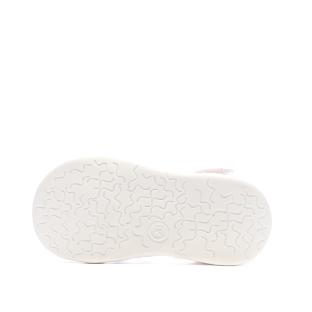Sandales Blanc/Rose Fille Lulu Castagnette Lorya vue 0