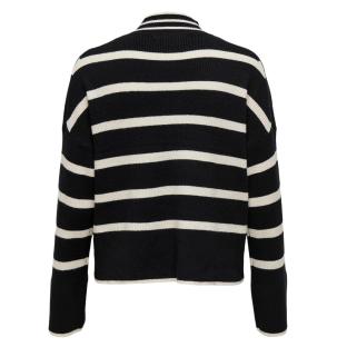 Pull Noir/Beige Femme Only Libi vue 3