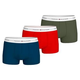 X3 Boxers Marine/Rouge/Kaki Homme Tommy Hilfiger UM0UM02761 pas cher