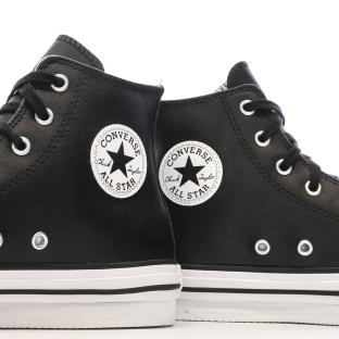 Baskets Noires Femme Converse All Star Eva vue 7