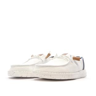 Chaussures Blanches Femme Hey Dude Wendy Washed vue 3