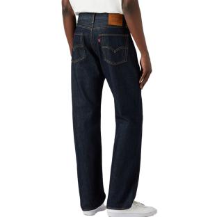 Jean 555 Bleu Foncé Brut Homme Levi's Relaxed Straight vue 2