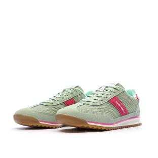 Green/Pink Women's Sneakers Teddy Smith 120549 Photo of the Espace des Marques %store% store - view of %key%