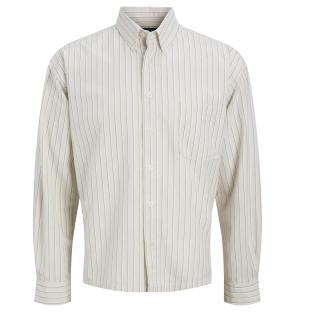 Chemise Rayure Beige Homme Jack & Jones Jortheo vue 0