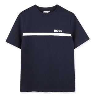 Camiseta azul marino para niño de Hugo Boss J527271 ver 0