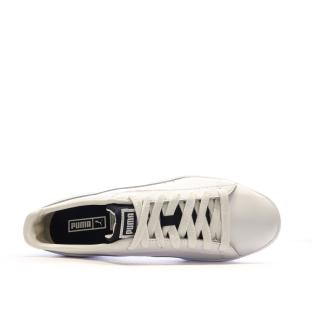 Baskets Blanches Homme Puma Clyde Varsity vue 0