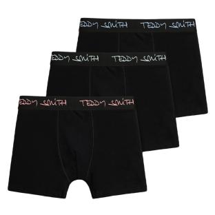 Lot de 3 Boxers Noirs Homme Teddy Smith Boxer 1TS/52/7 pas cher