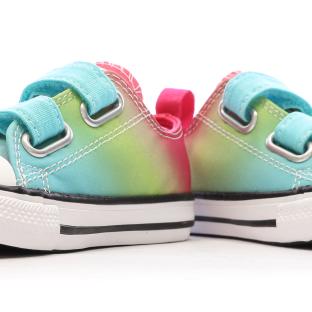 Baskets Bleu/Vert/Rose Fille Converse All Star Easy vue 7