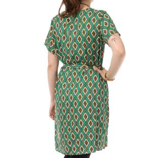 Robe à motifs Verte Femme Only Leah vue 2