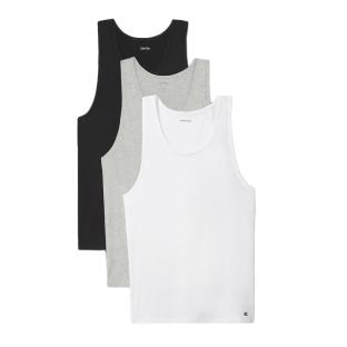 X3 Débardeurs Noir/Blanc/Gris Homme Calvin Klein Jeans Tank pas cher