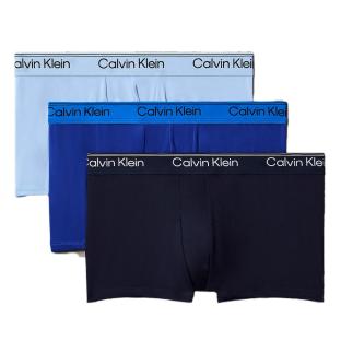 X3 Boxers Noir/Bleu Homme Calvin Klein Jeans Boxer Low Rise Trunk vue 0