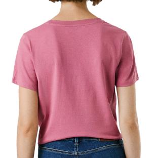 T-Shirt Rouge Femme Pepe jeansNew Virginia vue 0