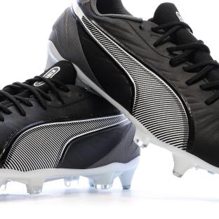 Chaussures de football Noires Homme Puma King Match Mxsg vue 0