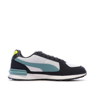 Baskets Noires/Blanches/Turquoises Garçon Puma Graviton vue 0
