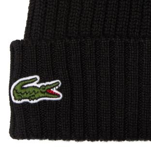 Bonnet Noir Homme Lacoste hjm vue 0