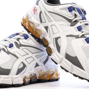Chaussures de Running Blanches/Noires Homme Asics Gel-quantum 180 vue 7