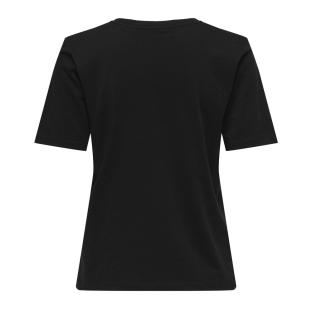 T-Shirt Noir Femme Only Happy vue 0