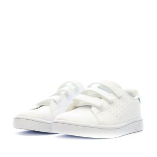 Baskets Blanches Garçon Adidas Advantage vue 6