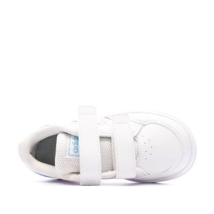 Baskets Blanches Fille Adidas Breaknet Cf I vue 5