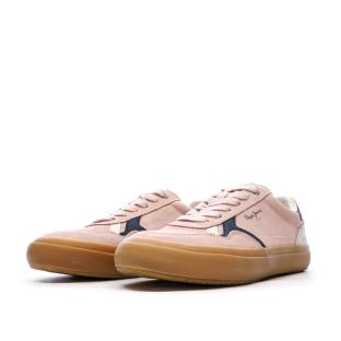 Baskets Roses Femme Pepe jeans Travis Retro vue 6