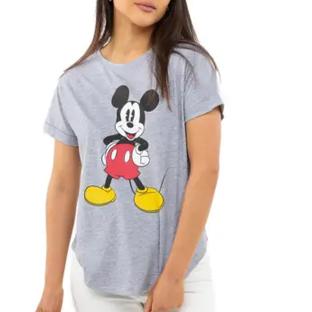 T-Shirt Gris Femme Disney Mickey Classic vue 0