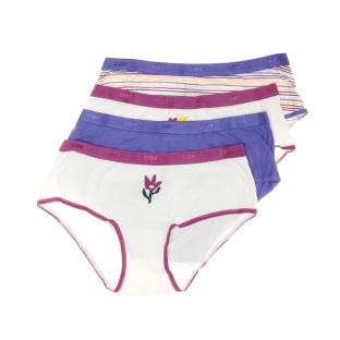 X4 Boxers Bleu/Blanc Femme Dim Eco pas cher