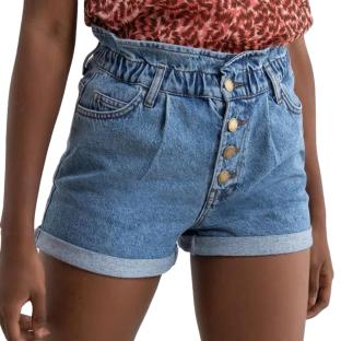 Short en Jean Bleu Femme Only Cuba pas cher