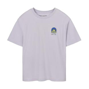T-Shirt Violet Garçon Teddy Smith Anik vue 0