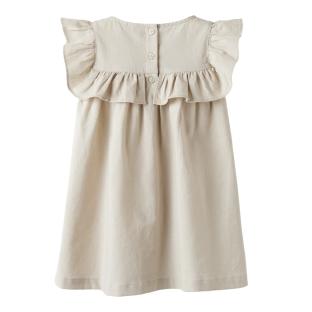 Robe Beige Fille Name it Alinnen vue 0