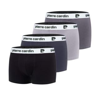 x4 Boxers Gris/Orange Homme Pierre Cardin BCX4 pas cher