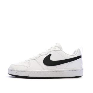 Baskets Blanches Garçon Nike Court Borough Low pas cher