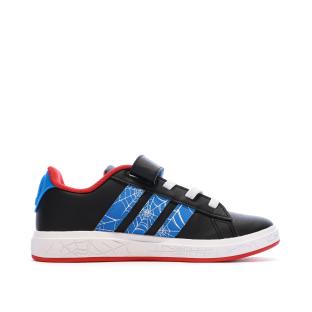 Baskets Noir Garçon Adidas Spider-man Grand Court vue 0