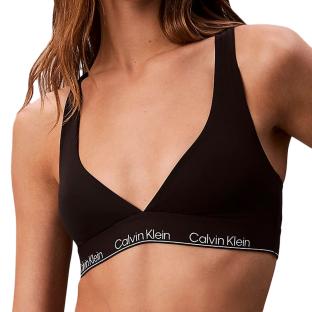 Haut de Maillot de Bain Noir Femme Calvin Klein Jeans Racerback vue 0