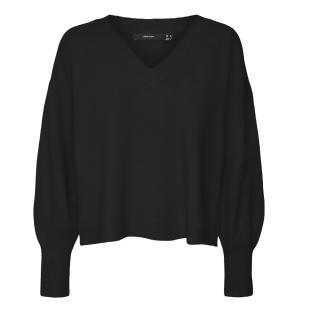 Pull Noir Femme Vero Moda Jupiter vue 0