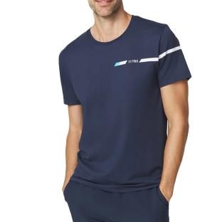 T-shirt Marine Homme TBS BRICETEE pas cher