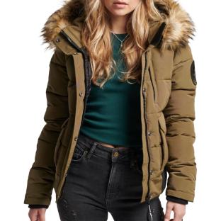 Doudoune Kaki Femme Superdry Everest pas cher