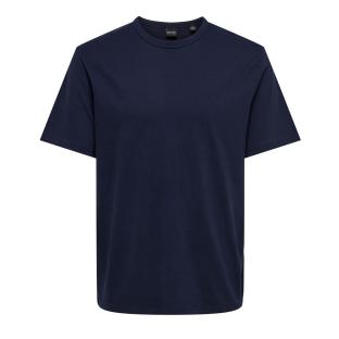 T-shirt Marine Homme Only & Sons Smart Life vue 0