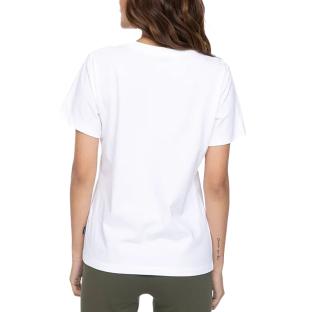 T-shirt Blanc Femme Converse 3219 vue 2
