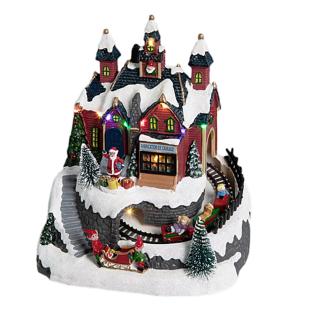 Village de Noël Avec illuminations Atelier Atmosphera LIRN pas cher