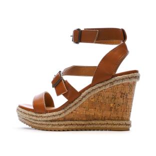 Sandales Compensée Camel Femme Chattawak Summer Camel vue 0