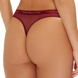 Lot de 3 Strings Blanc/Rouge/Noir Femme Tommy Hilfiger Thong vue 3