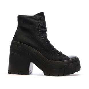 Baskets Noires Femme Converse Chuck 70 De Luxe Heel vue 0