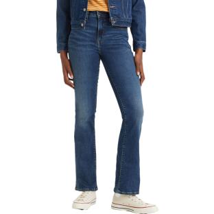 Jeans 725 Bleu Brut Femme Levi's Rise Bootcut Dark pas cher