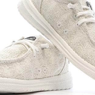 Chaussures Blanche Femme Fusion Flower vue 0
