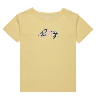 T-Shirt Jaune Fille Roxy Day and night pas cher