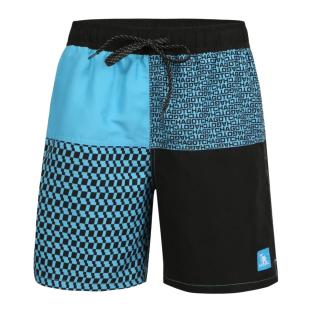 Short de bain Noir/Bleu Homme Gotcha Grid pas cher