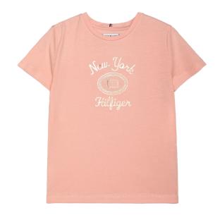 T-shirt Rose Fille Tommy Hilfiger Hilfiger Foil vue 0