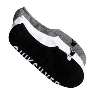 3 Paar Socken in Weiß/Grau/Schwarz für Herren von Quiksilver – 3linerpack Ansicht 0