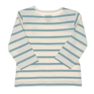 T-Shirt Blanc/Bleu Garçon EOM Eloris vue 2