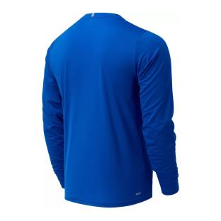 T-Shirt Manches Longues Bleu Homme New Balance Core Run vue 2